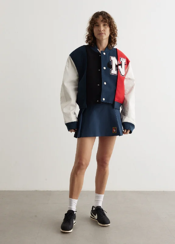 x YOON Varsity Jacket V-Neck Jacket Boat Neck Jacket Square Neck Jacket