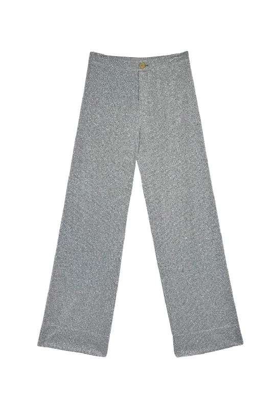 Sparkle Trousers - Silver Trousers Solid Black