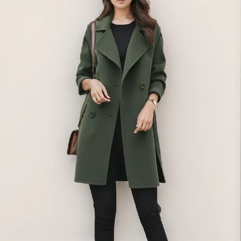 Green Winter Wool Womens Coat Bomber Jacket Denim Jacket Leather Jacket