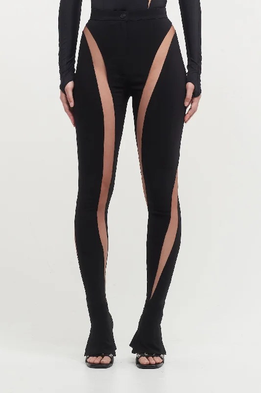 Mugler Crepe Spiral Trousers Trousers versatile all-occasion