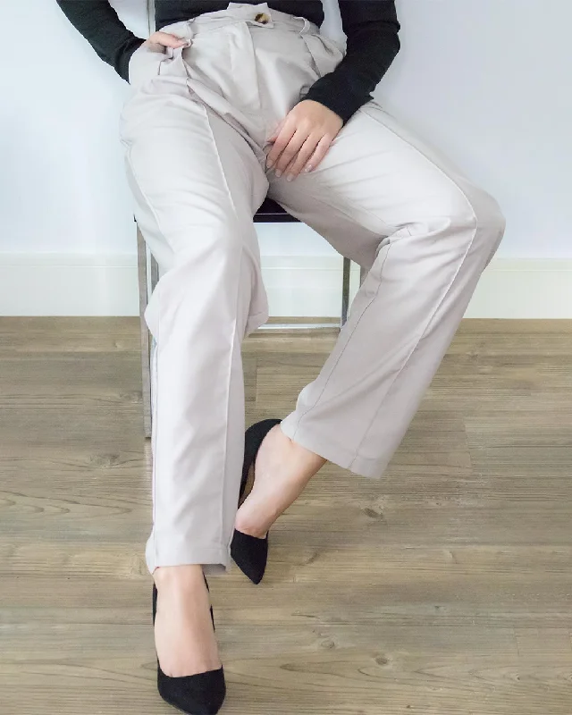 Buren High Waist Wide Leg Trousers Trousers High Rise Slim Fit