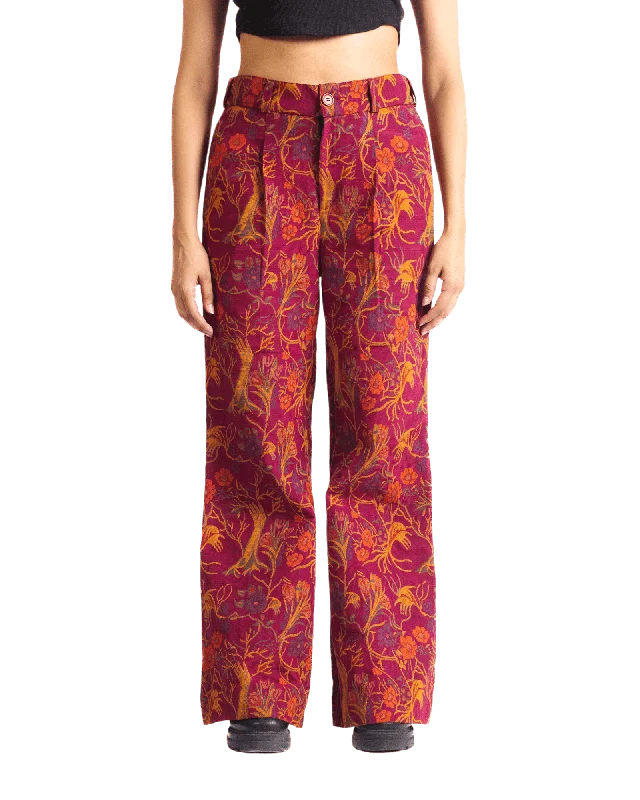 "CLIFFORD" JACQUARD WOVEN TROUSERS Trousers Plaid Checkered