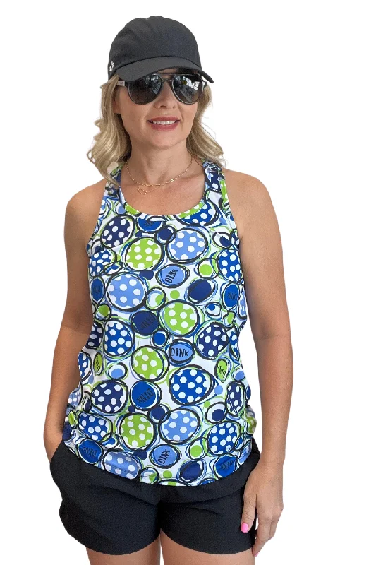 Dink Racerback Pickleball Tank Top ribbed tank top