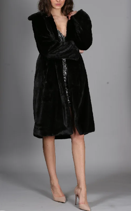 Maxine Coat Crew Neck V-Neck Boat Neck