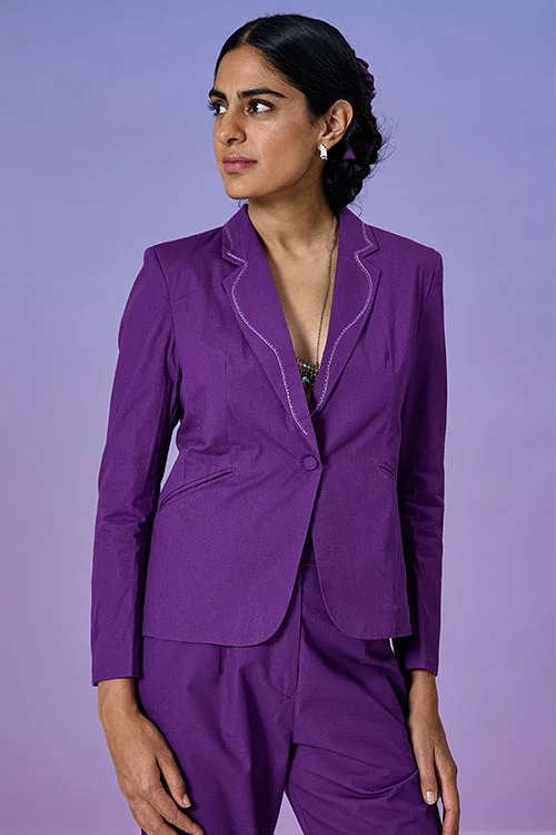 Okhai 'Visionary' Pure Cotton Hand Embroidered Blazer Women's Premium Blazer