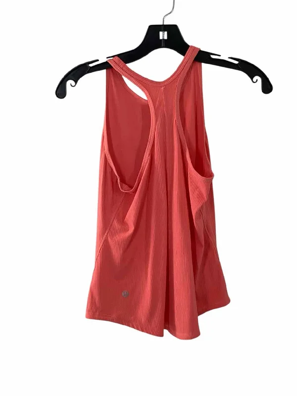 Lululemon Size 2 Pink Athletic Tank Top striped tank top