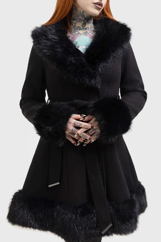 Almost Mayhem Coat Turtleneck Wrap Cape