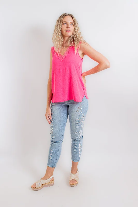 Pink Tank Top modal blend tank