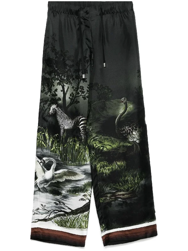printed trousers Trousers Mesh Breathable