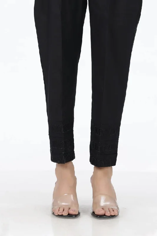 Lakhany 01 Piece Cambric Trousers LSM-T-2524-Black Trousers luxurious premium