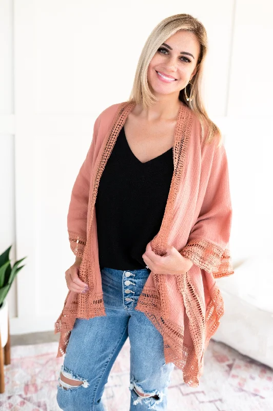 *Size S: Look At Me Now Cardigan In Blushing Rose Oversized Loose Flowy