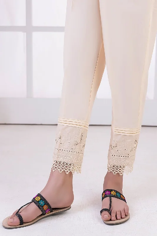 Lakhany 01 Piece Embroidered Trousers - LSM-T-3103 (BG) Trousers Brand Named