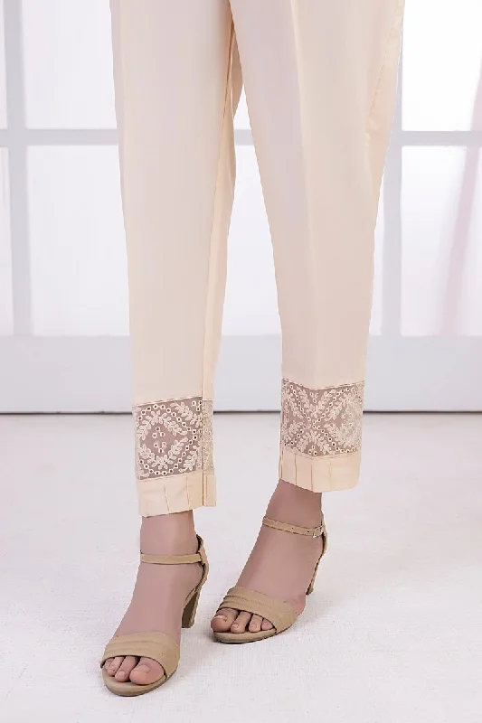 Lakhany 01 Piece Embroidered Trousers - LSM-T-3101 (BG) Trousers Exclusive Limited