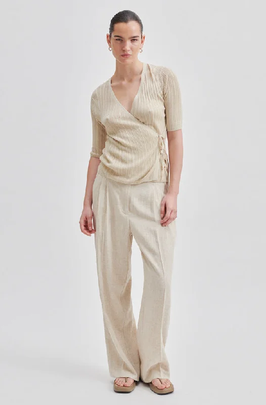 Second Female Linoraw Trousers Trousers Handmade Artisanal