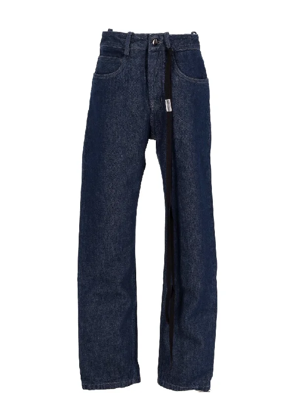 HERME 5-POCKETS SLIM FIT CROPPED TROUSERS SELVEDGE Trousers Cargo Utility