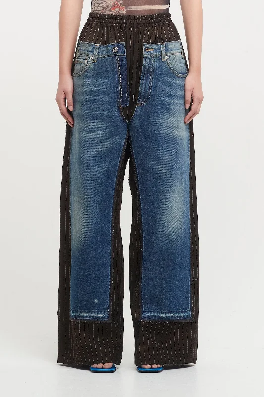 Jean Paul Gaultier Oversize Trousers with Denim Details Trousers cozy soft
