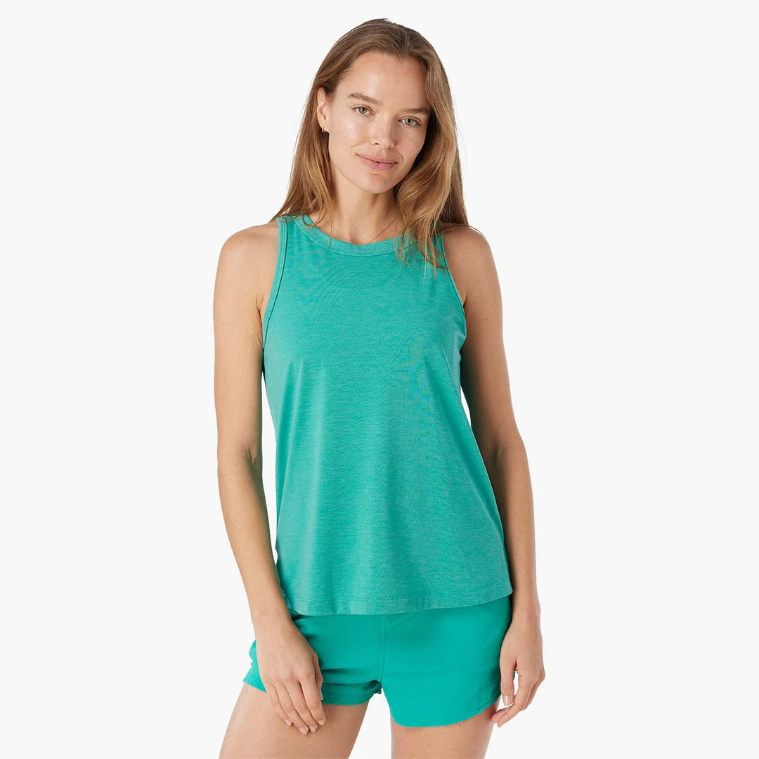 Fair Harbor - The Seabreeze Tank - Jade sheer tank top