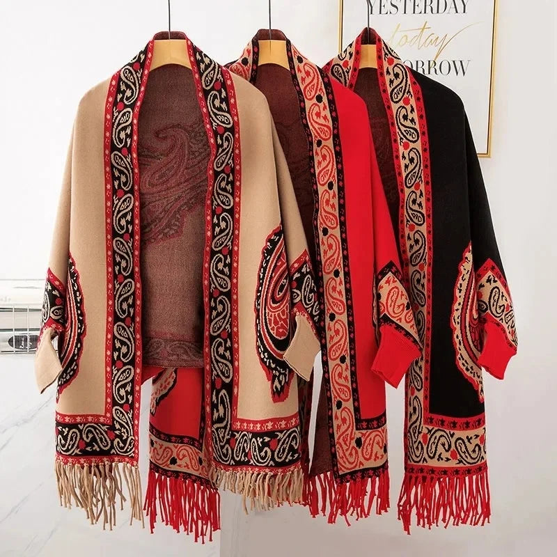Charaka's Traveller Cardigan Toggled Drawstring Belted