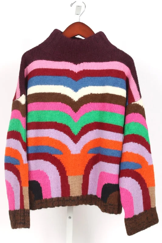 Sarah Sweater - Multi Print Jacquard Patchwork