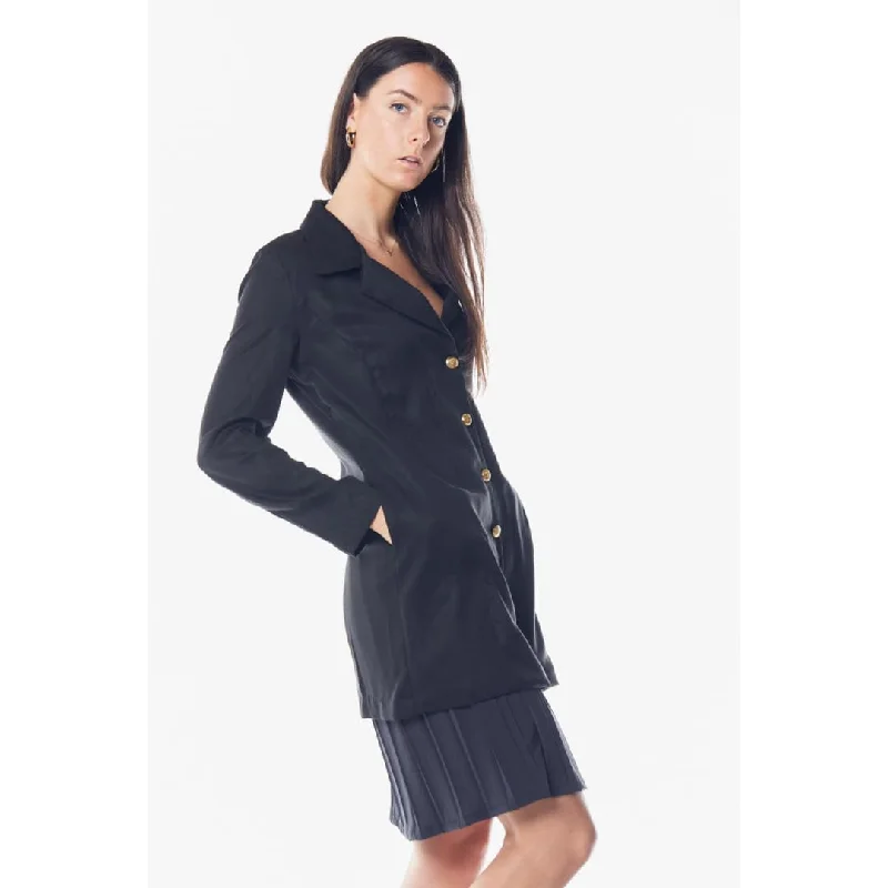 The Grace Long Blazer Dress in Black Women's Vintage Suit