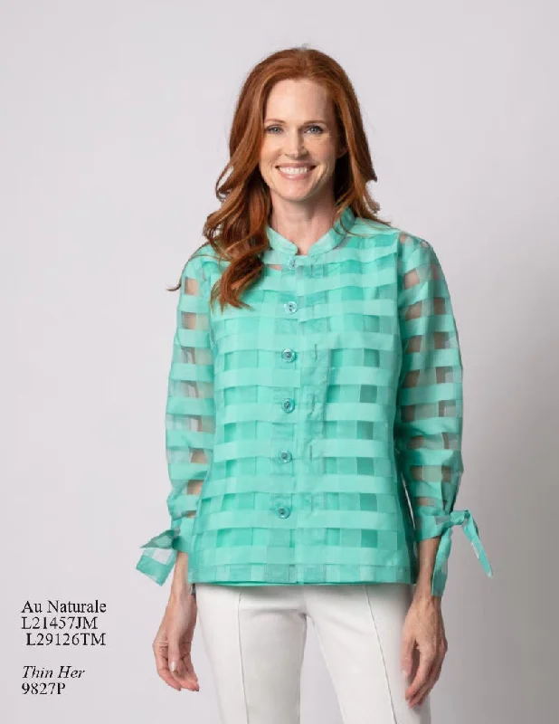 Seafoam Green Tank cold shoulder tank