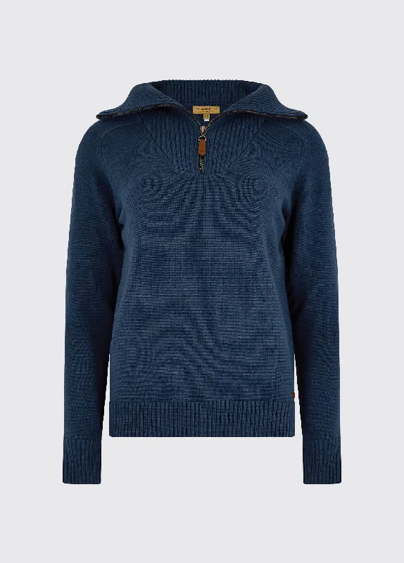 Rosmead Sweater - Peacock Blue Elasticated Padded Insulated