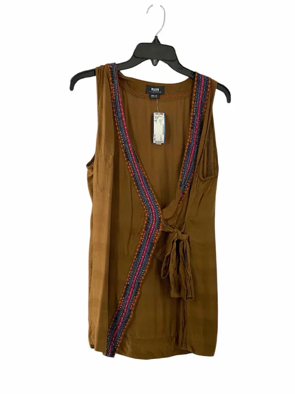 Maeve Size M Brown Tank Top solid color tank