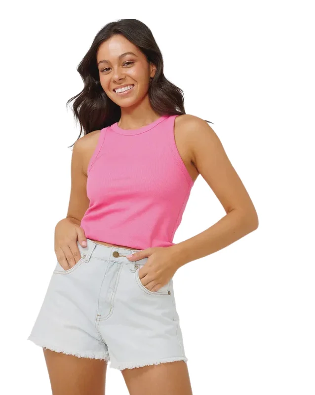 Classic Ribbed Tank Top floral tank top