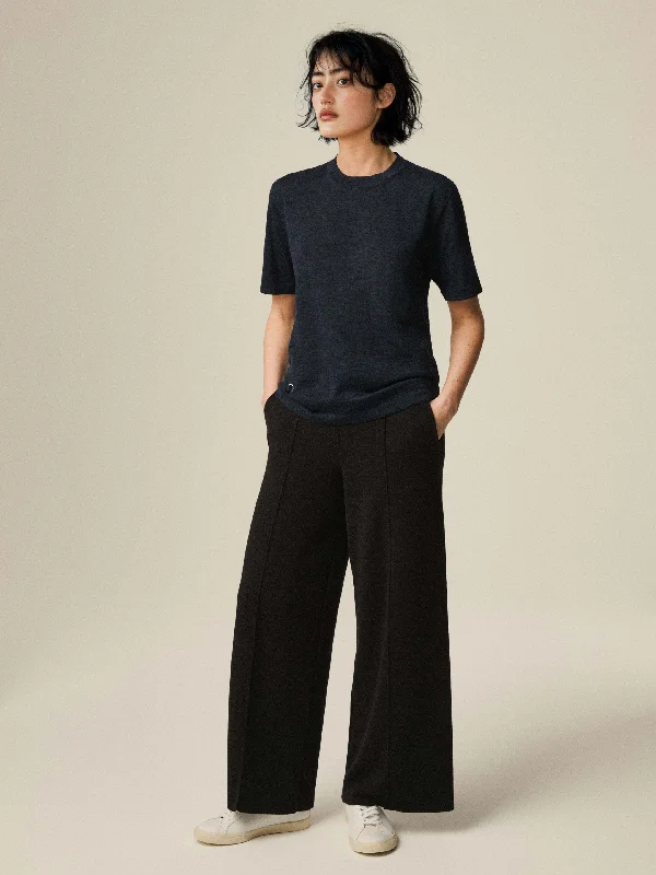 The Flow Trousers Women - Anthracite Black Trousers fashionable trendy