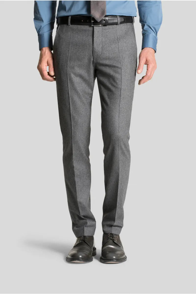 Meyer Bonn WOOLEN FLANNEL Trouser Wide Leg Loose Fit Mid Waist