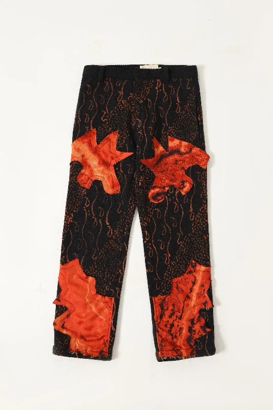 "IDENTITY" HANDWOVEN TROUSERS Trousers Pleated Formal
