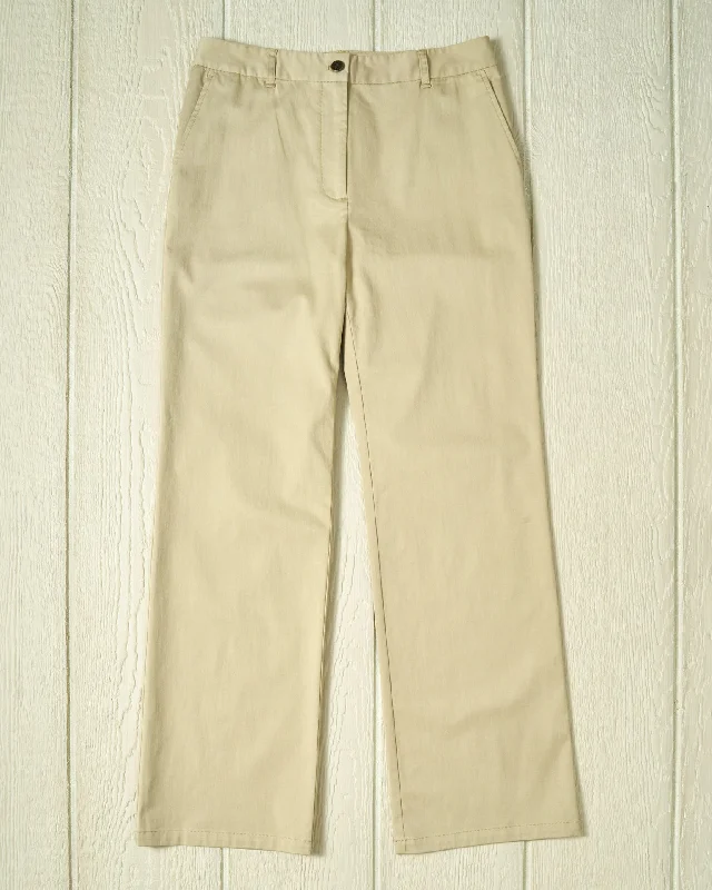 Women's Trousers in Khaki Trousers Polka Dot Cute