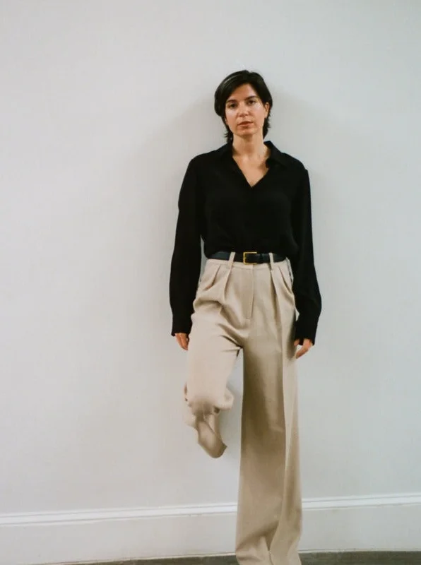 Classic Trouser, Beige Trousers Print Floral