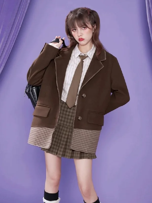 Sweet and cool college style blazer【s0000006505】 Women's Vintage Suit