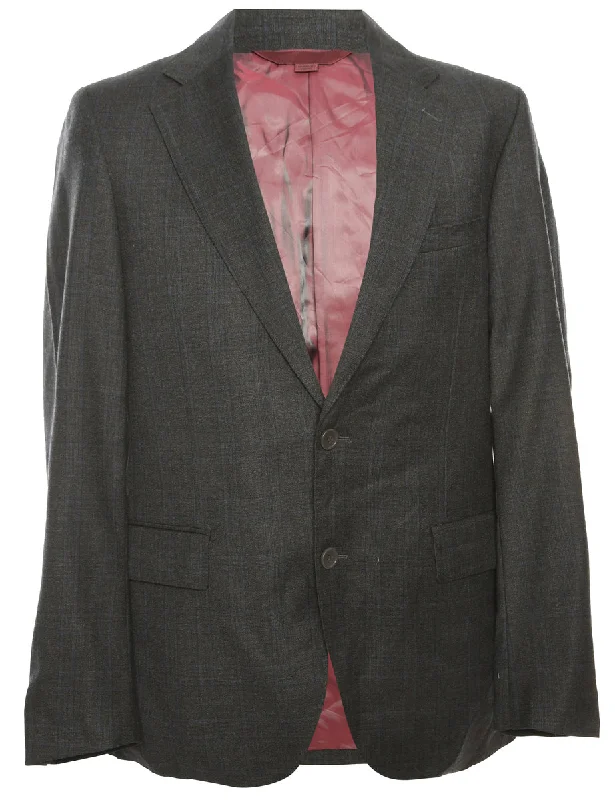 Single Breasted Checked Blazer - M Women's Warm Suit