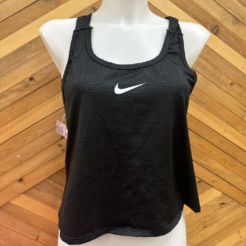 Nike- cropped tank top- : black/blue--LG comfortable tank top