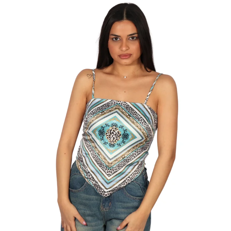 CRAVE FAME - Square Neck Tank Top stylish tank top