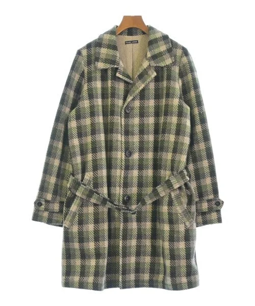 FRANK LEDER Chesterfield coats Striped Polka Dot Solid