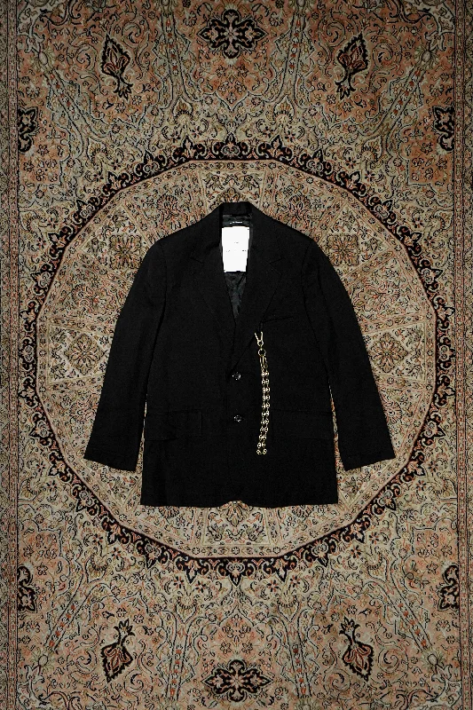 Song for the Mute OVERSIZED BLAZER(BLACK) Women's Custom Suit