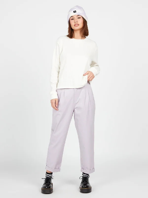 Frochickie Trousers - Lavender Trousers Wedding White
