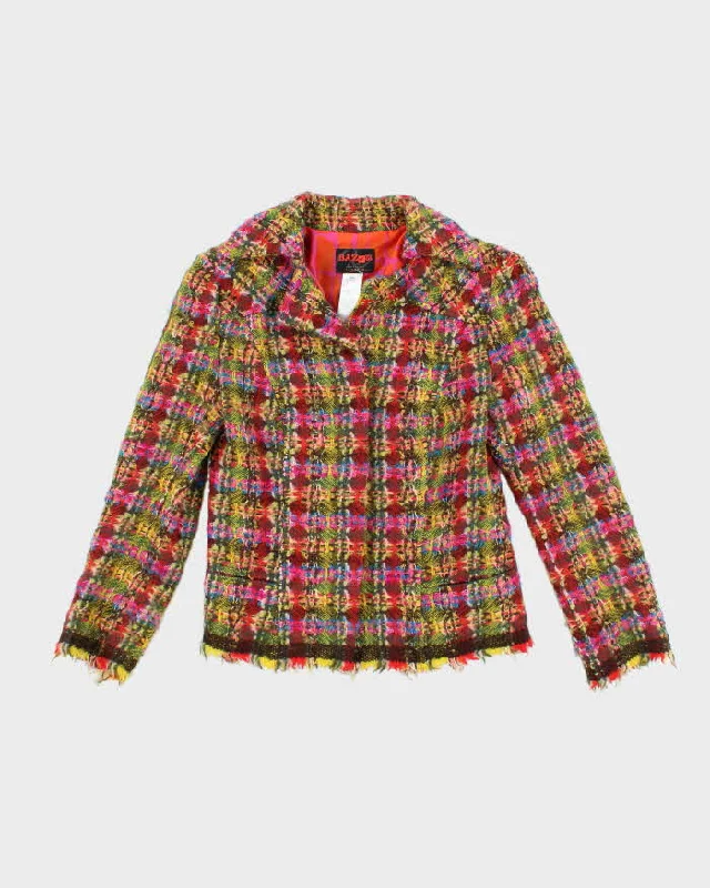 Vintage 90s Christian Lacroix Wool & Mohair Blend Blazer - S Women's Handmade Blazer