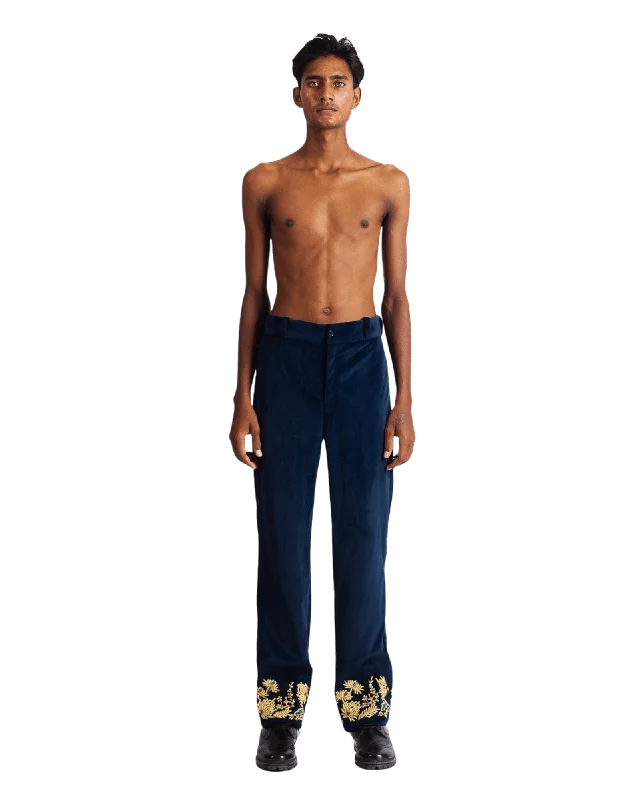 "GOLDEN PEACOCK" VELVET TROUSERS Trousers Leisure Comfortable
