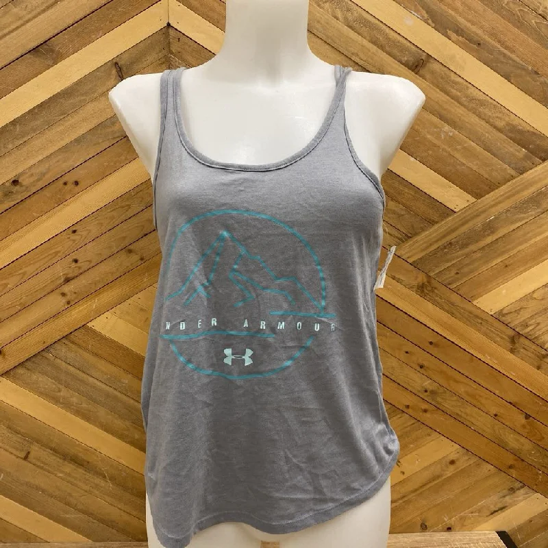 Under Armour - tank top- MSRP $38: Grey/Blue -women-XS baby blue tank