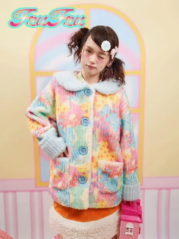 Warm Plush Coat【s0000004926】 Shawl Collar Notch Collar Lapel Collar