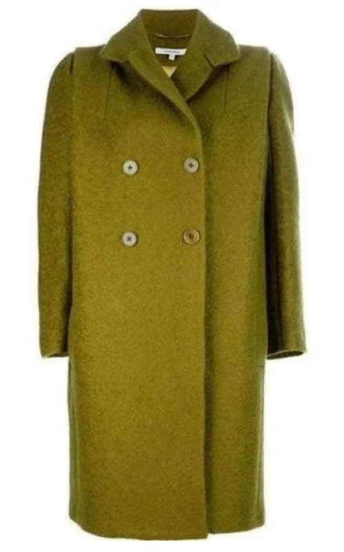 WINTER - Double Breasted Oversized Pea Coat Turtleneck Wrap Cape