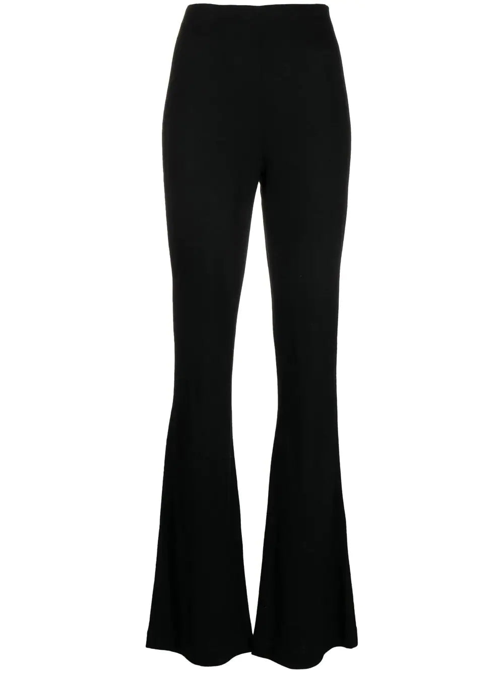 WOOL JERSEY ALI FLUID TROUSER BLK BLK Cropped Trousers Casual Linen