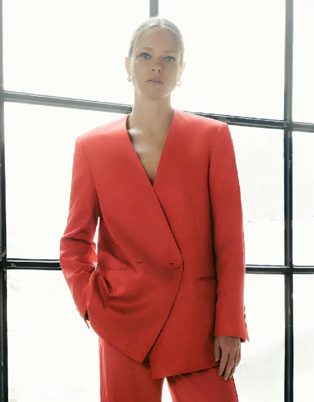 V-Neck Loose Blazer Women's Fashion Blazer