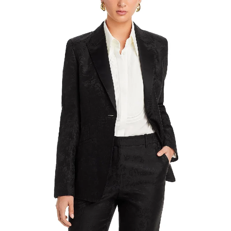 Lafayette 148 New York Womens Wool Suit Separate One-Button Blazer Summer Women's Jacket