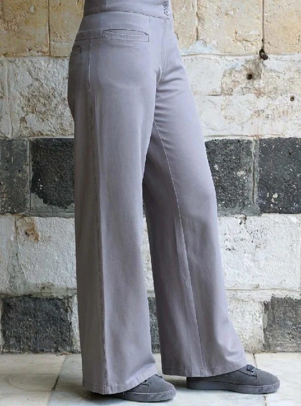 Lyocell and Cotton Classic Fit Trousers Trousers Running Lightweight