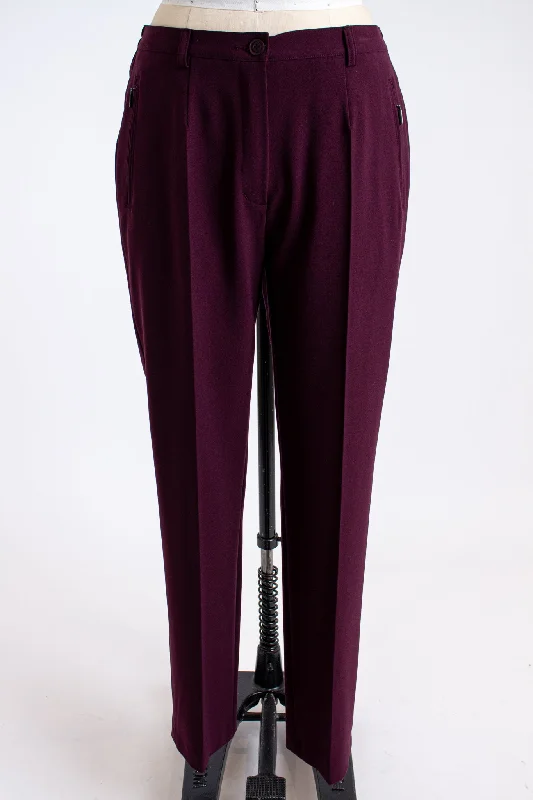 Eggplant "Sahra" Trousers Trousers Corduroy Warm